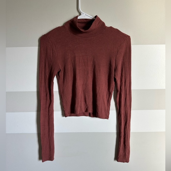 Aritzia Wilfred New Only Waist Turtleneck long sleeve top - Picture 2 of 3
